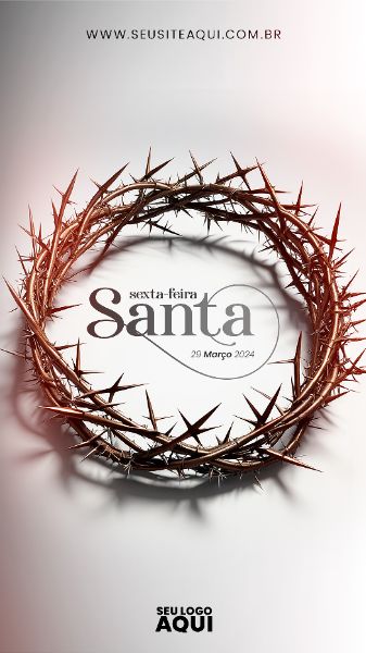 STORY - SEXTA FEIRA-SANTA | SEMANA SANTA | PSD EDITÁVEL