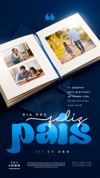 DIA DOS PAIS 09 DE AGOSTO STORY SOCIAL MEDIA PSD EDITÁVEL 3