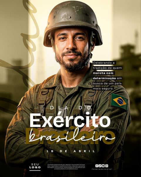 DIA DO EXÉRCITO BRASILEIRO 19 DE ABRIL SOCIAL MEDIA PSD EDITÁVEL 5