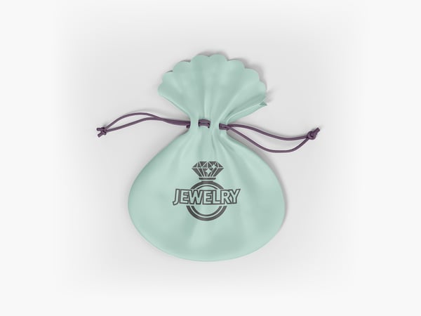HQF BOLSA PARA JÓIAS MOCKUP CORDÃO GUARDAR ACESSÓRIO BRINCO ANEL LUXO ELEGANTE PRESENTE PSD