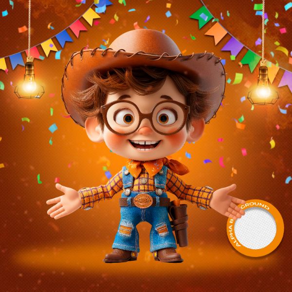 MASCOTES DE FESTA JUNINA MODELO 129