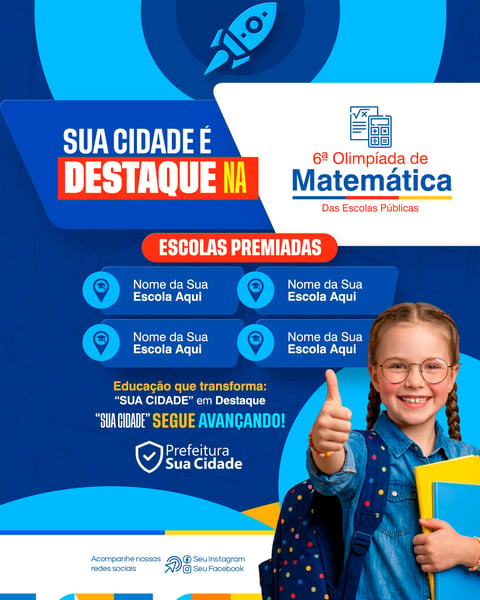 SOCIAL MEDIA PREFEITURA SECRETARIA DE EDUCAÇÃO