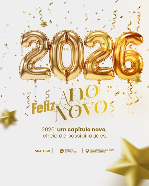 FELIZ ANO NOVO 2026 SOCIAL MEDIA PSD EDITÁVEL 03