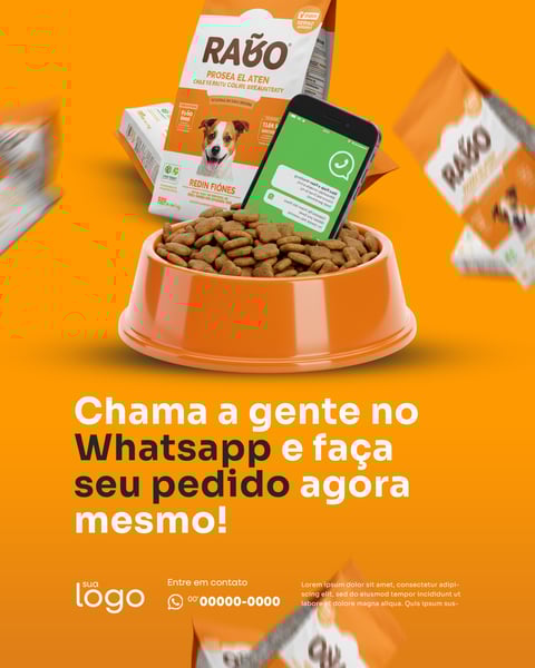SOCIAL MEDIA RAÇÃO PARA PET 8