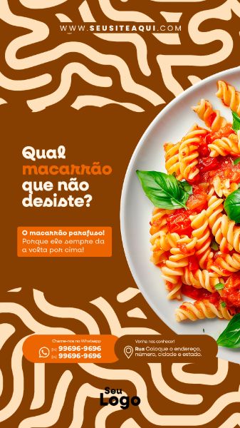 STORY - CASA DE MASSAS | RESTAURANTE | PSD EDITÁVEL