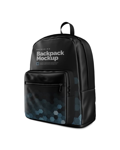 MOCHILA DE LATERAL PSD EDITÁVEL MOCKUP