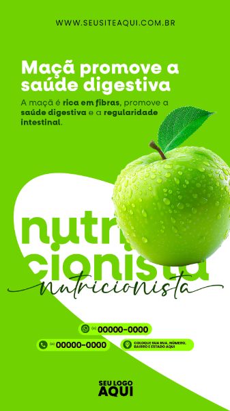 STORY | NUTRICIONISTA | DIETA | ALIMENTAÇÃO | PSD EDITÁVEL