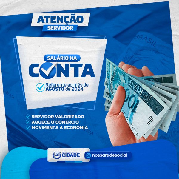 SOCIAL MEDIA PREFEITURA, GESTÃO PÚBLICA MUNICIPAL, SALÁRIO NA CONTA