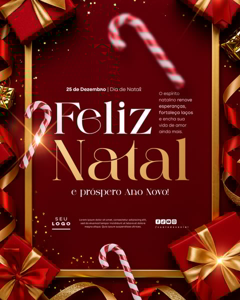 FELIZ NATAL E PRÓSPERO ANO NOVO SOCIAL MEDIA PSD EDITÁVEL 9