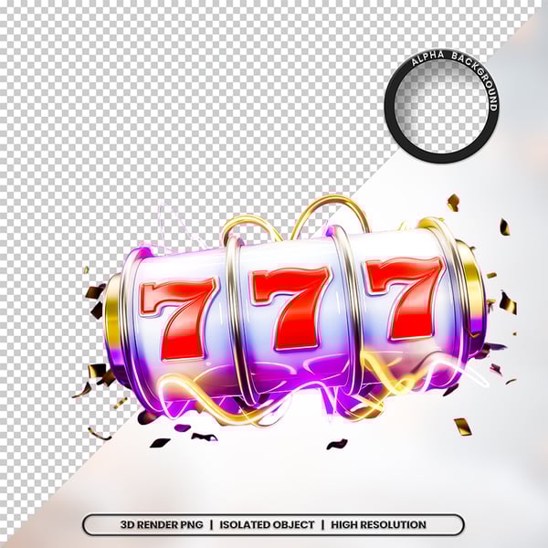 FOH 3D RENDER 777 ELEMENTO ÍCONE PSD PNG (7)