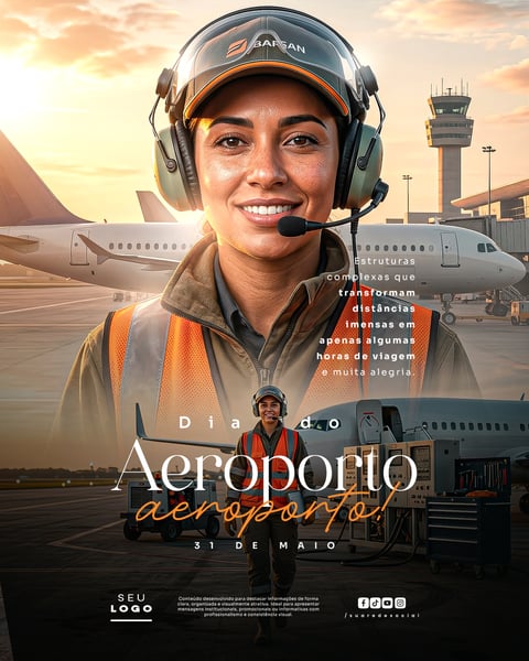 DIA DO AEROPORTO 31 DE MAIO SOCIAL MEDIA PSD EDITÁVEL 4