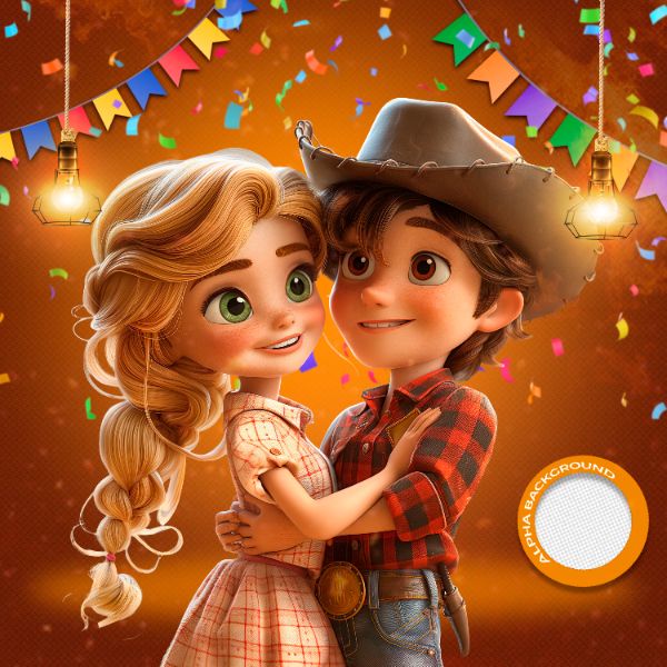 MASCOTES DE FESTA JUNINA MODELO 197