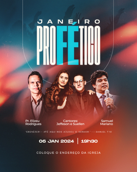 FLYER GOSPEL - JANEIRO PROFÉTICO - FEED