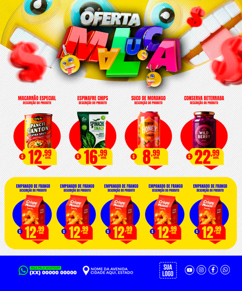 ENCARTE OFERTAS DA SEMANA SUPERMERCADO REDES SOCIAIS