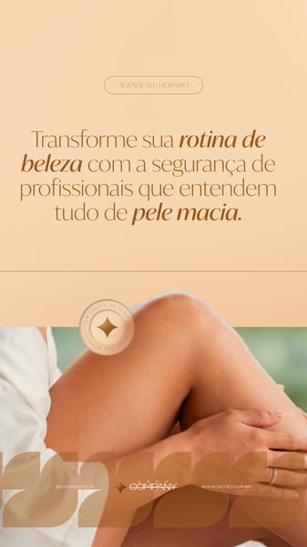 CLÍNICA DE ESTÉTICA DEPILAÇÃO BELEZA AUTOCUIDADO SOCIAL MEDIA PSD EDITÁVEL 6 STORY