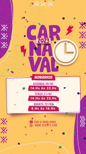 POST  HORÁRIO DE FUNCIONAMENTO STORIES