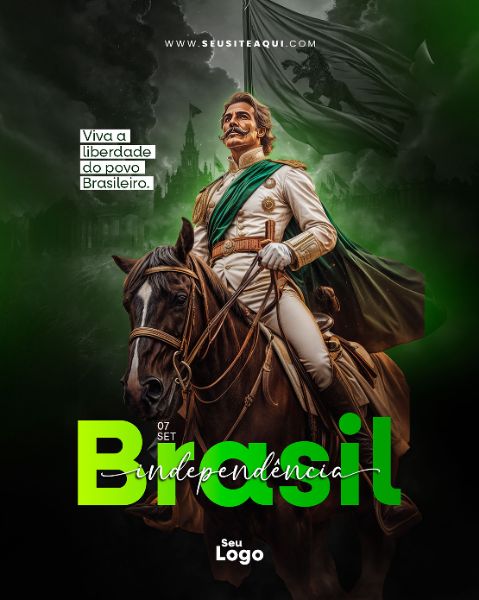 FEED VERTICAL - DIA DA INDEPENDÊNCIA DO BRASIL | SOCIAL MEDIA | PSD EDITÁVEL