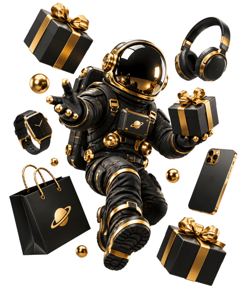 ASTRONAUTA EM OFERTAS CÓSMICAS DE LUXO
