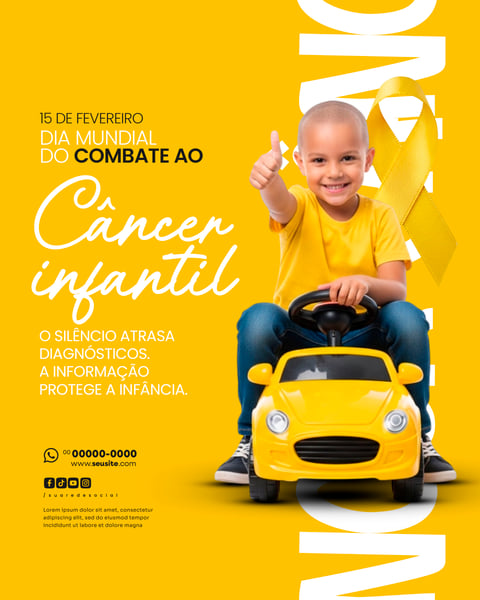 DIA MUNDIAL DE COMBATE AO CANCER INFANTIL