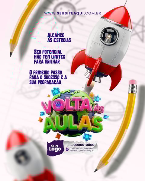 FEED ESCOLA VOLTA AS AULAS SOCIAL MEDIA PSD EDITÁVEL 7