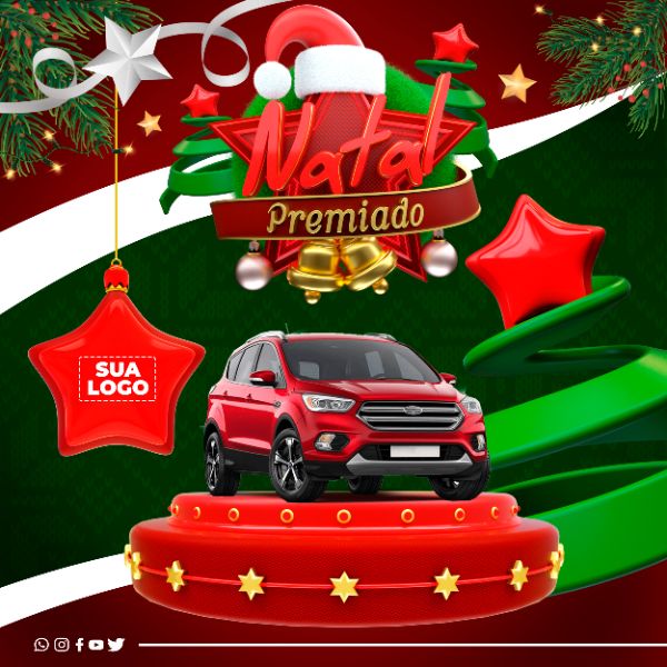 NATAL PREMIADO PSD EDITÁVEL