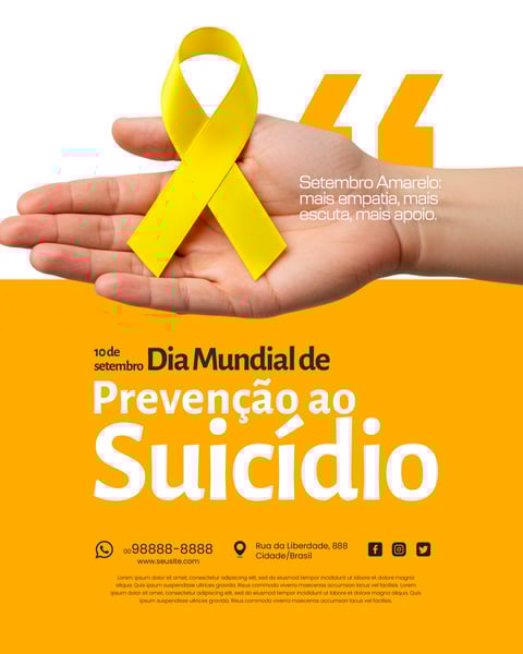 10 DE SETEMBRO DIA DE P´REVENÇÃO AO SUICIDIO