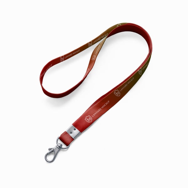 CORDÃO PARA CRACHÁ PSD EDITÁVEL MOCKUP
