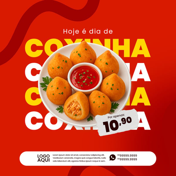 SOCIAL MEDIA FASTFOOD COXINHA