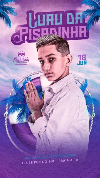 FLYER EVENTO LUAU DA PISADINHA STORIES
