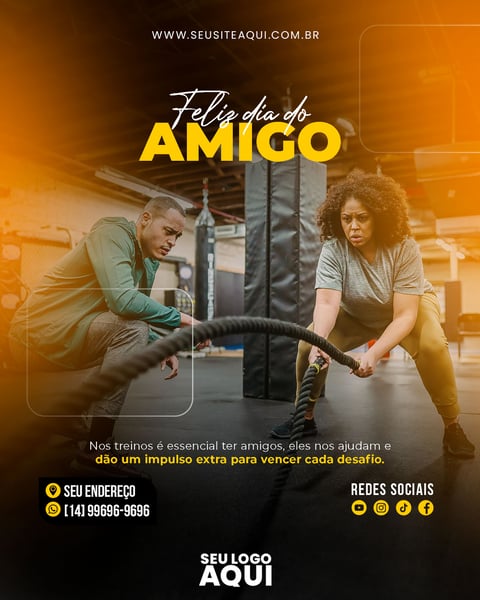 POST - ACADEMIA - FELIZ DIA DO AMIGO