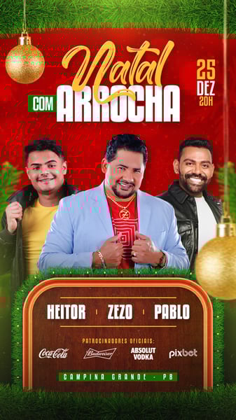 FLYER PSD EDITÁVEL DE NATAL STORIES NATAL COM ARROCHA