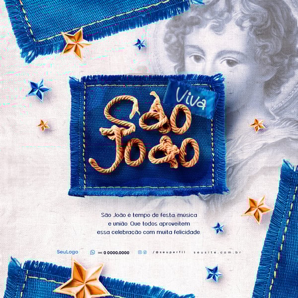 JHW DIA DE SÃO JOÃO 24 DE JUNHO SOCIAL MEDIA POST PSD TEMPLATE 3