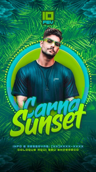 FLYER EVENTO CARNAVAL CARNA SUNSET STORIES