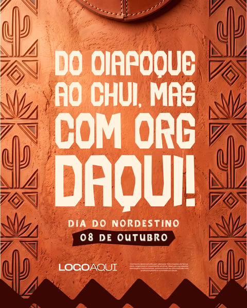 DIA DO NORDESTINO ORGULHO NORDESTE SOCIAL MEDIA FLYER PSD EDITÁVEL