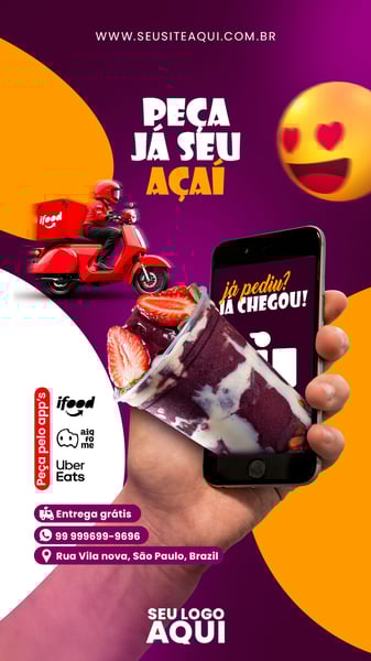 STORY - AÇAÍTERIA - PEÇA JÁ O SEU!