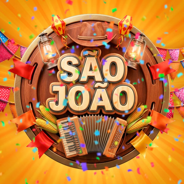 SELO 3D PARA EVENTOS DE SÃO JOÃO MODELO 02