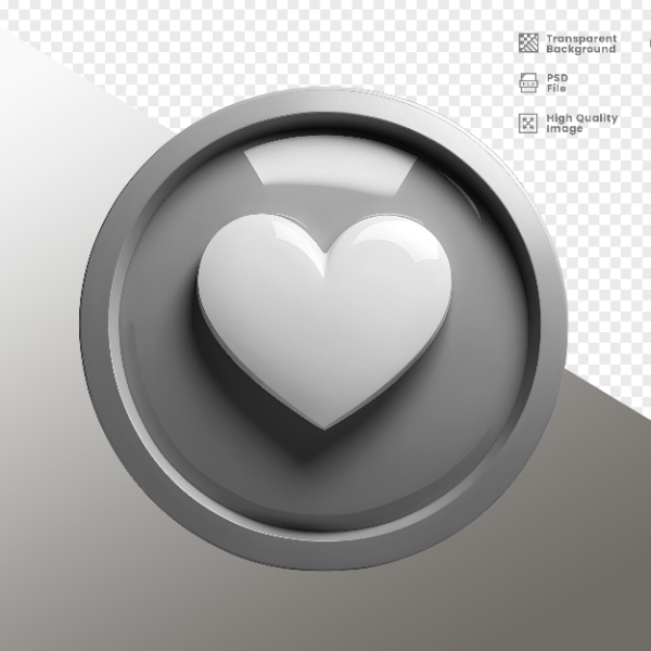 CORAÇÃO -  ELEMENTO 3D CORAÇÃO  PARA COMPOSIÇÃO