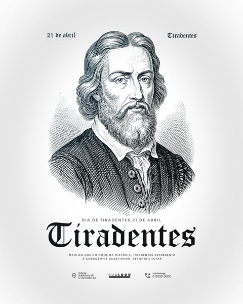 DIA DE TIRADENTES 21 DE ABRIL SOCIAL MEDIA PSD EDITÁVEL 2