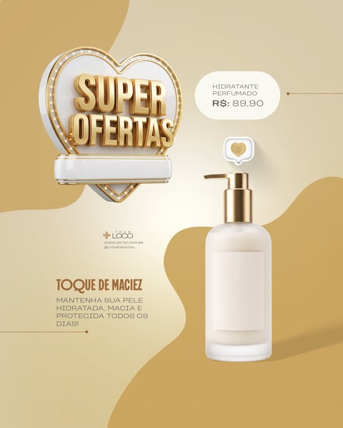 LOJA DE COSMÉTICOS OFERTA ESPECIAL BANNER PROMOCIONAL SOCIAL MEDIA PSD EDITÁVEL 4