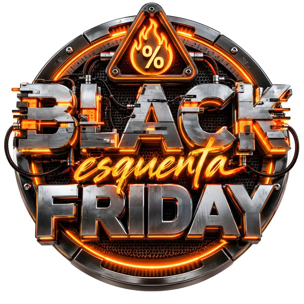 EMBLEMA BLACK FRIDAY NEON TECNOLÓGICO