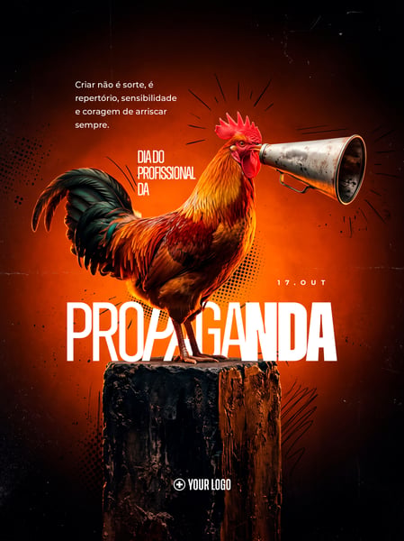DIA DO PROFISSIONAL DA PROPAGANDA 17 OUT SOCIAL MEDIA FLYER PSD EDITÁVEL