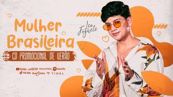 DGE CAPA CD PROMOCIONAL YOUTUBE LEO FOGUETE PSD EDITAVEL