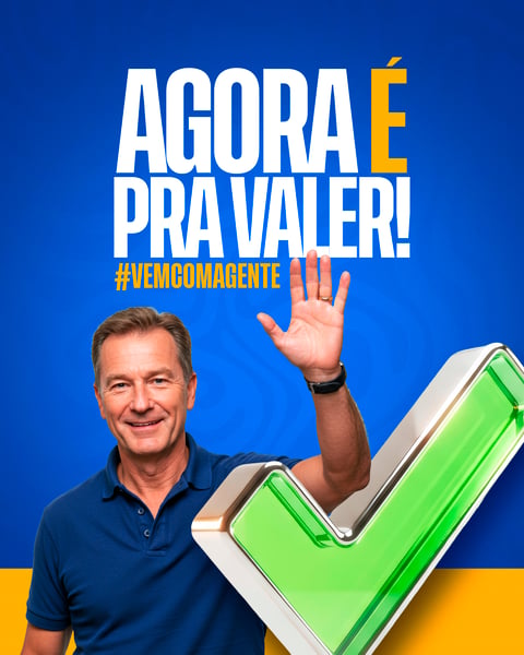 AGORA É PRA VALER POLÍTICO SOCIAL MEDIA PSD EDITÁVEL