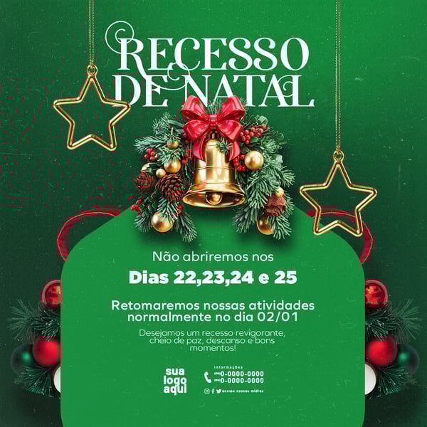 IWO AVISO COMUNICADO RECESSO DE NATAL FEED3