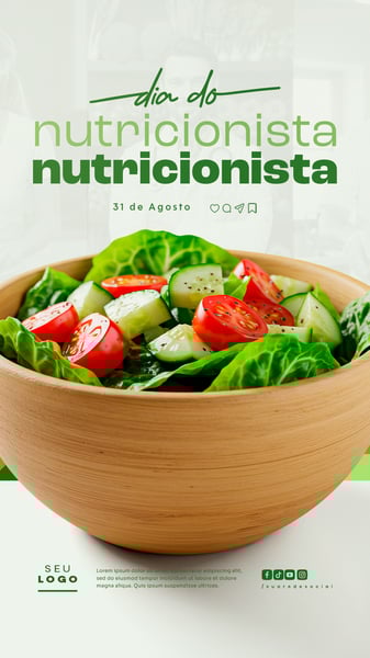 DIA DO NUTRICIONISTA 31 DE AGOSTO SOCIAL MEDIA PSD EDITÁVEL STORY 10