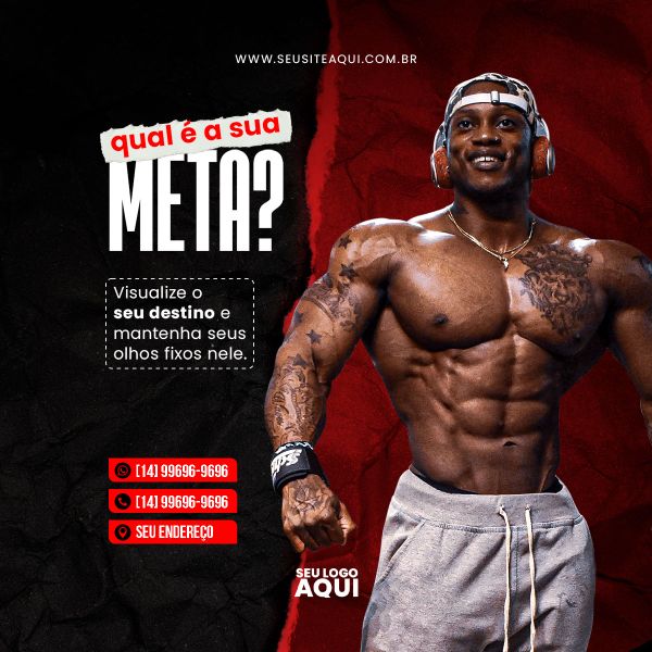 ACADEMIA - CROSS FIT - FITNESS | SOCIAL MEDIA | PSD EDITÁVEL