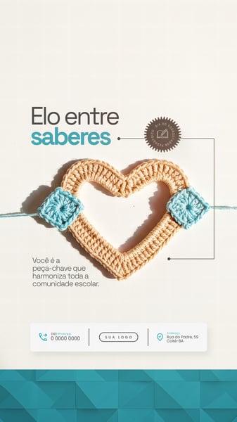 ELO ENTRE SABERES DIA DO COORDENADOR PEDAGÓGICO SOCIAL MEDIA PSD EDITÁVEL