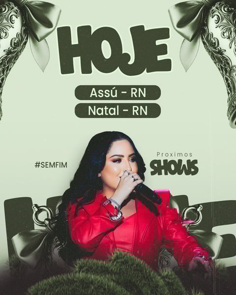 MXR AGENDA DE SHOWS NATAL SEM FIM FEED PSD EDITAVEL