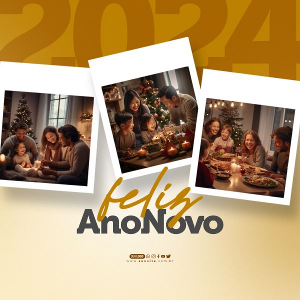 SOCIAL MEDIA - FELIZ ANO NOVO - DESEJAMOS UM FELIZ ANO NOVO