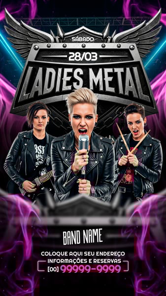 FLYER STORY EVENTO SHOW ROCK SOCIAL MEDIA PSD EDITÁVEL 09